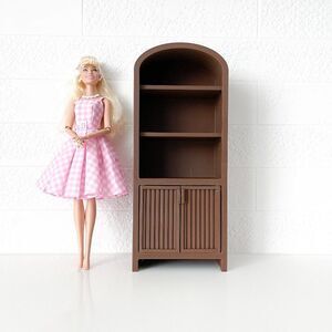 Armoire for Doll 1:6 Scale Brown Miniature Furniture 12” Barbie Integrity Blythe
